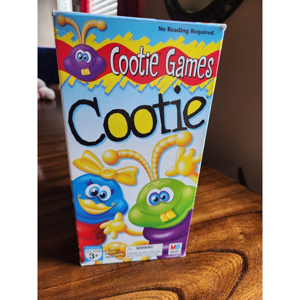 VINTAGE Original Cootie Game Milton Bradley 1999 COMPLETE.